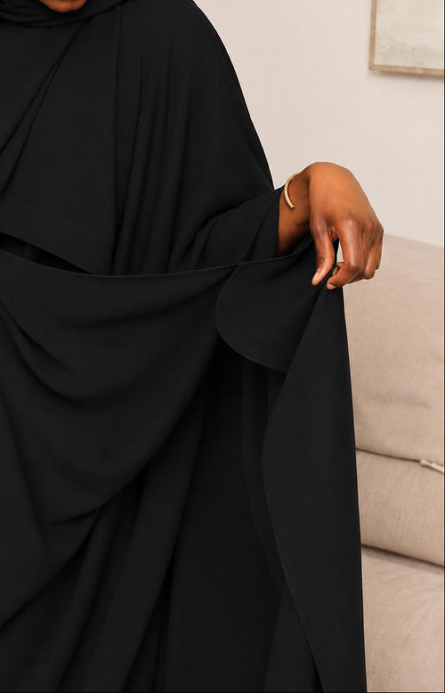 Abaya 3 pièces - Noir