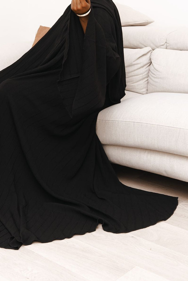 Abaya parapluie - Noir