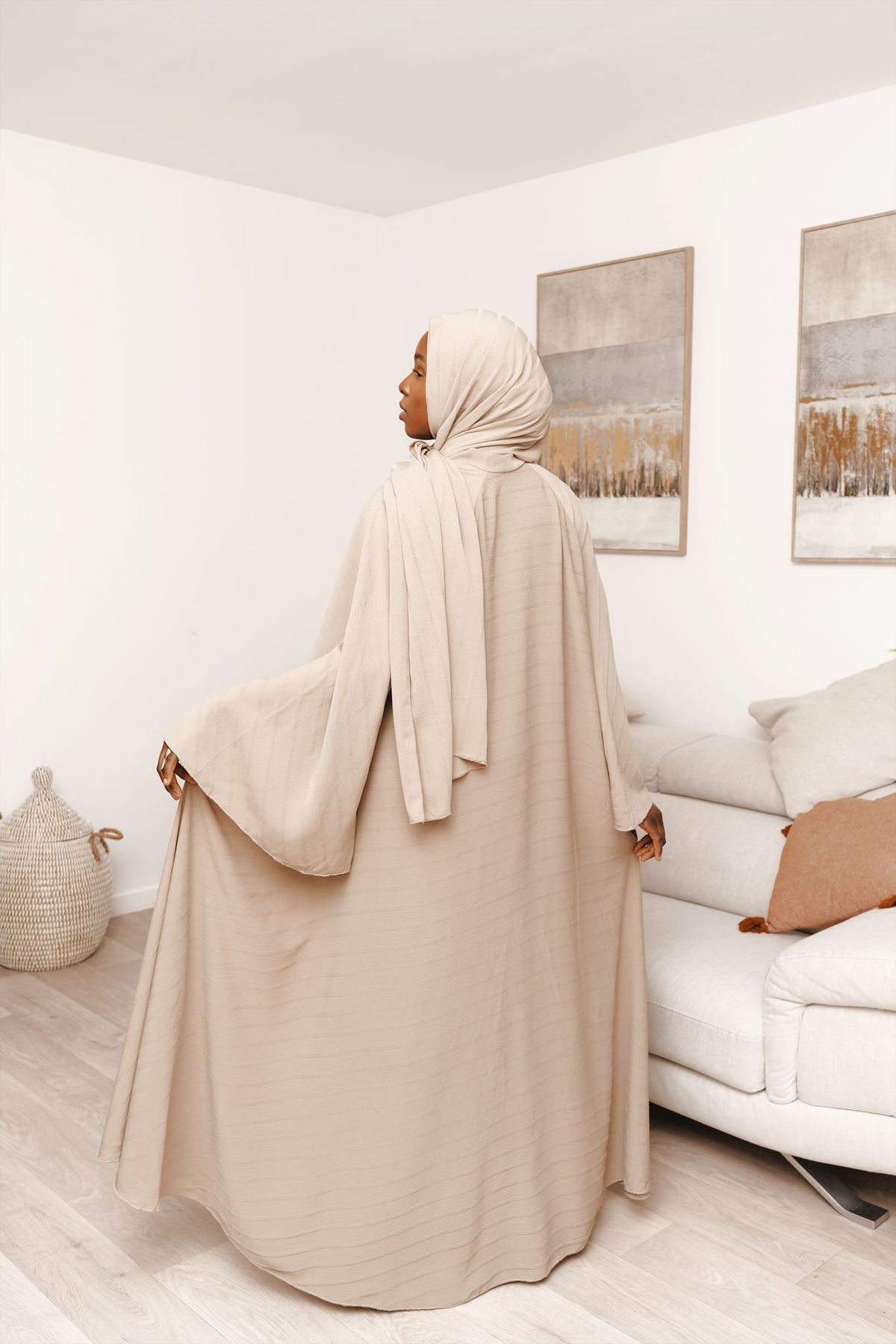 Abaya parapluie - Beige