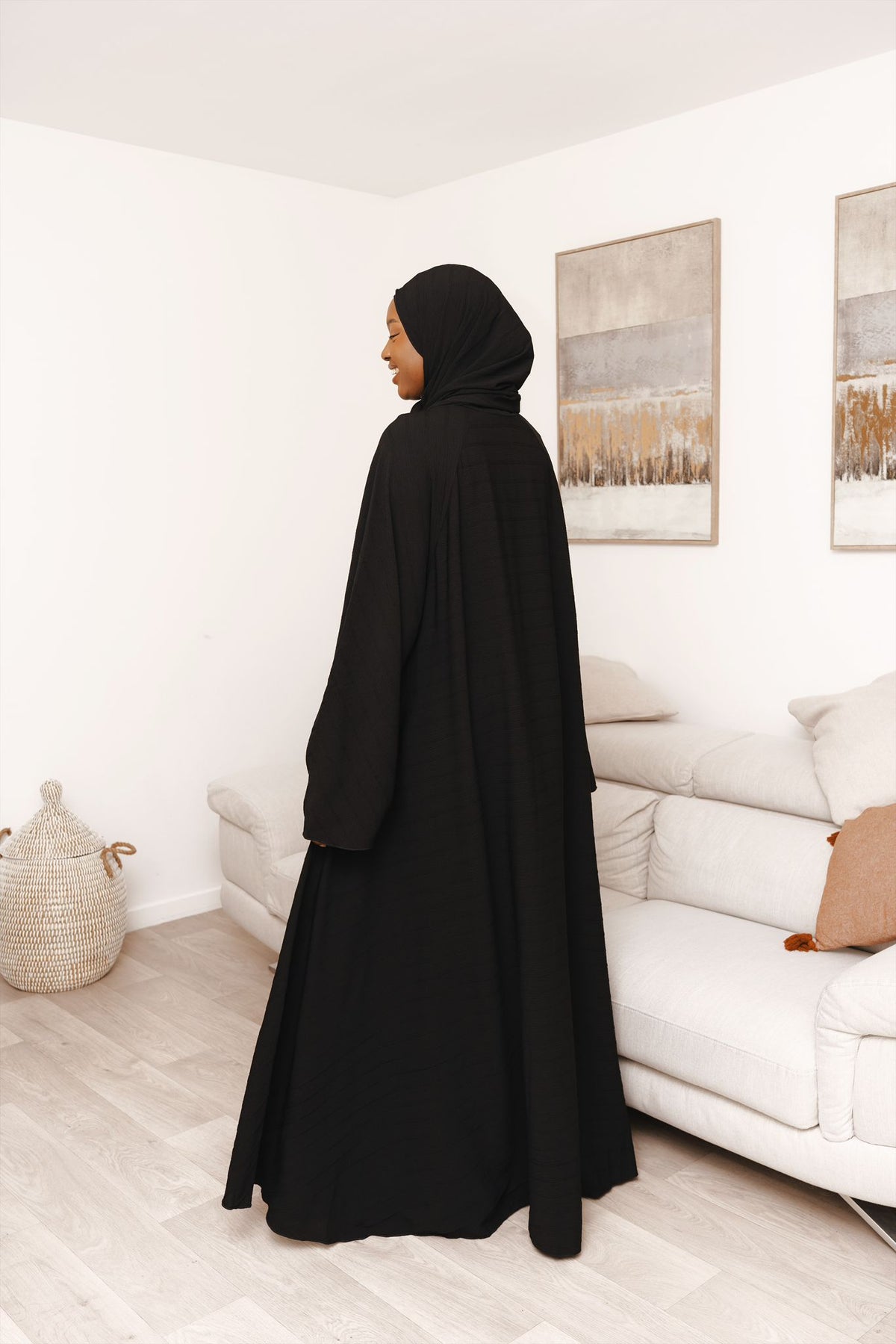 Abaya parapluie - Noir